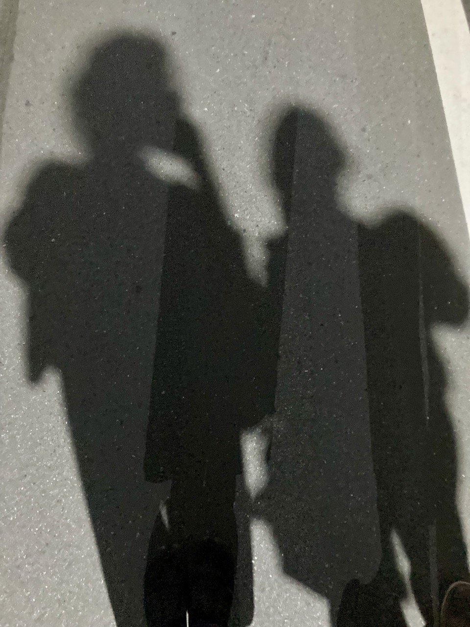 our shadow on the street