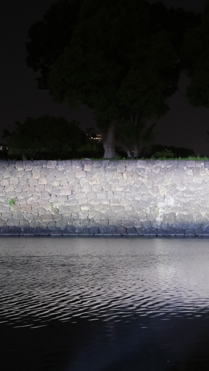 reflection of wall in the water