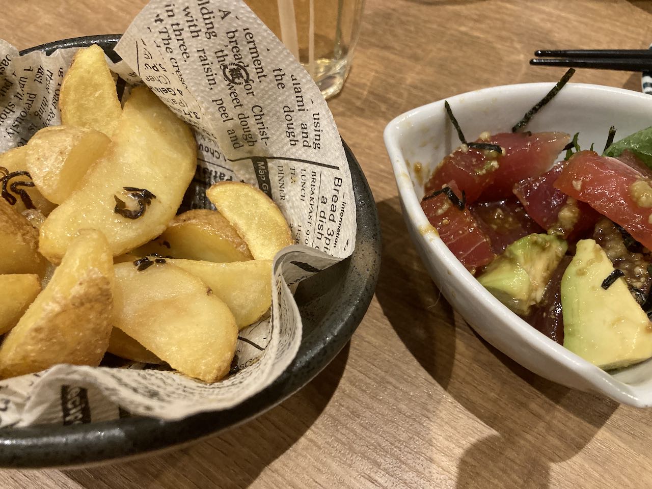 plate with french fries