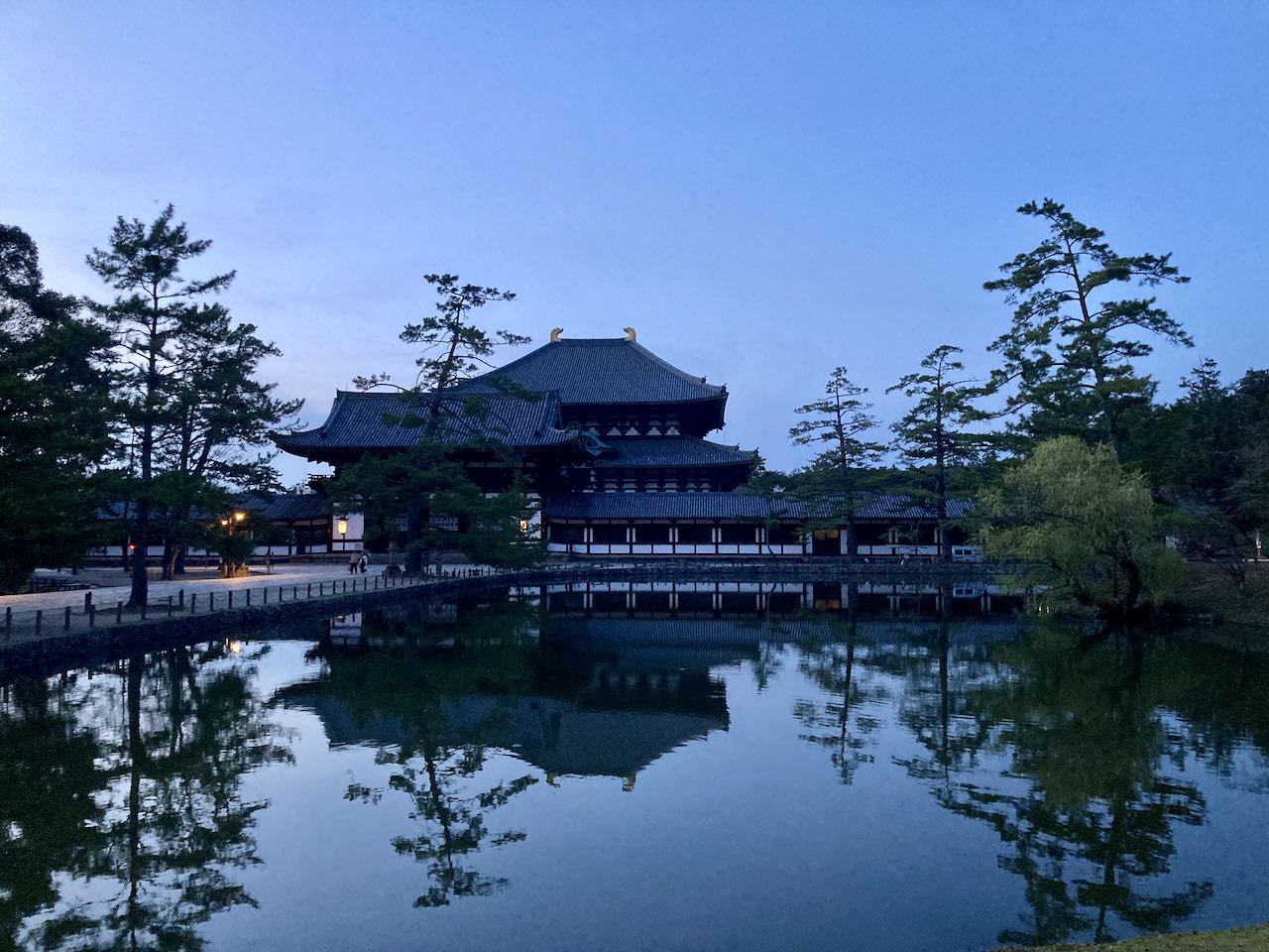 temple in the evening