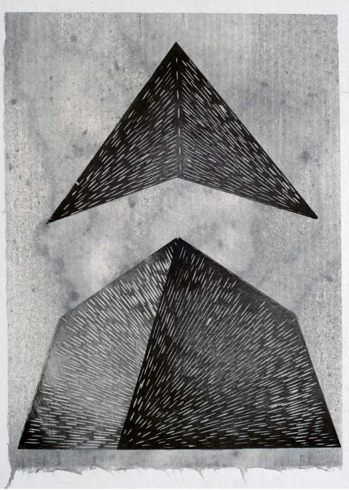 Scan of Mokublad selected work named 'Kites And Darts: 2' by Patty Hudak.